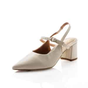 Scarpin Couro Off White