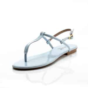 Rasteirinha Verniz Azul Acqua