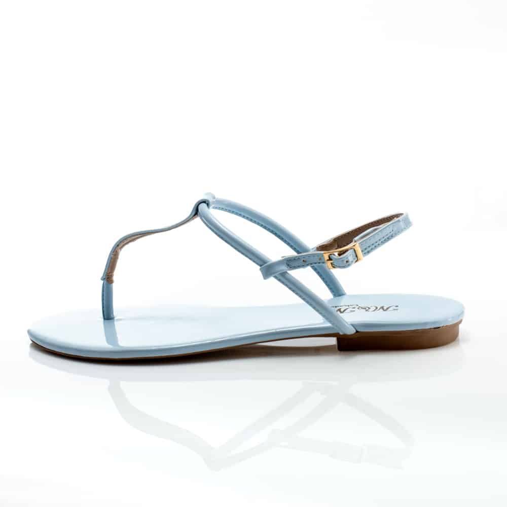 Rasteirinha Verniz Azul Acqua