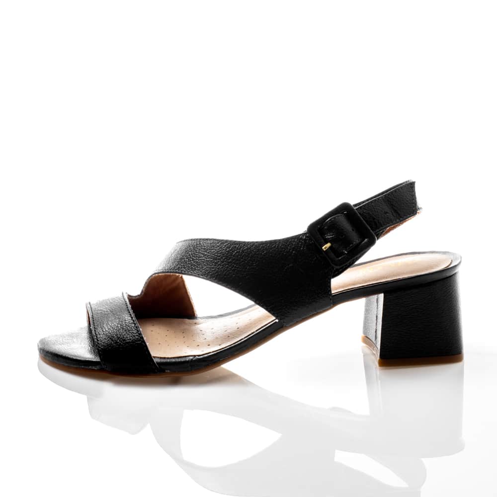 Sandália Couro Azul Marinho