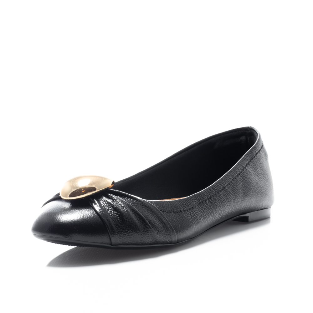 Sapatilha Couro Preto