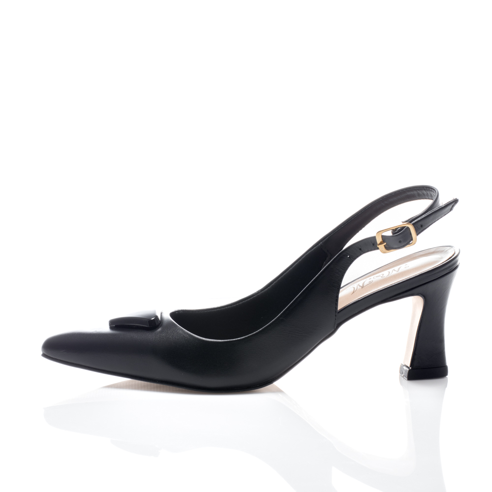 Scarpin Couro Preto