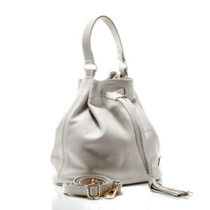 Bolsa Couro Saquinho Off White