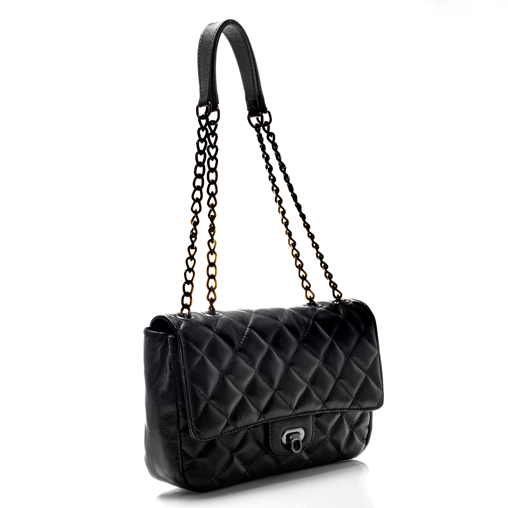 Bolsa Couro Preto